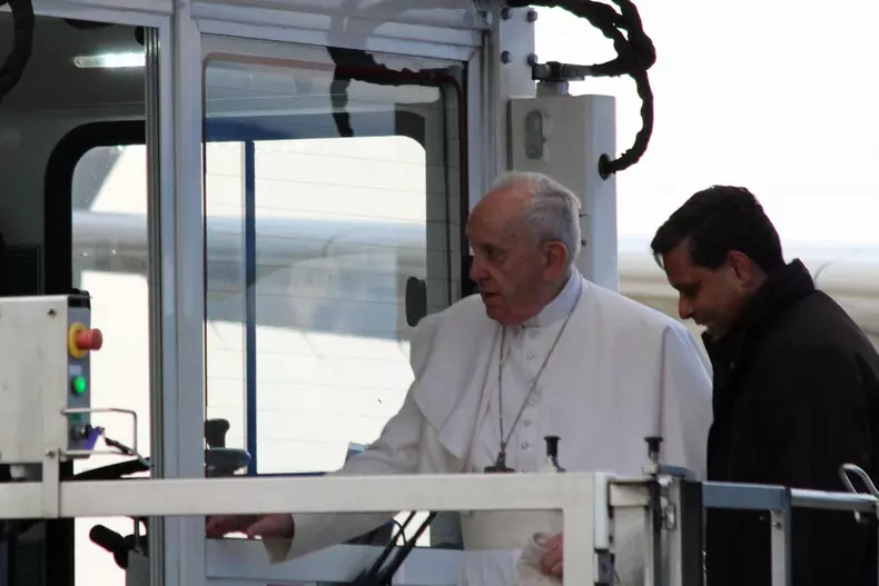 Pope Francis departs for a two-day trip to Malta