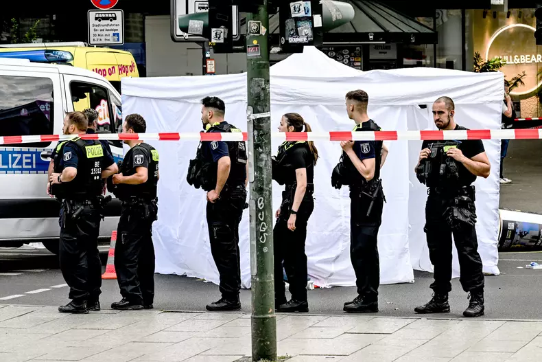 One dead and several injured after a car drives into crowd in Berlin