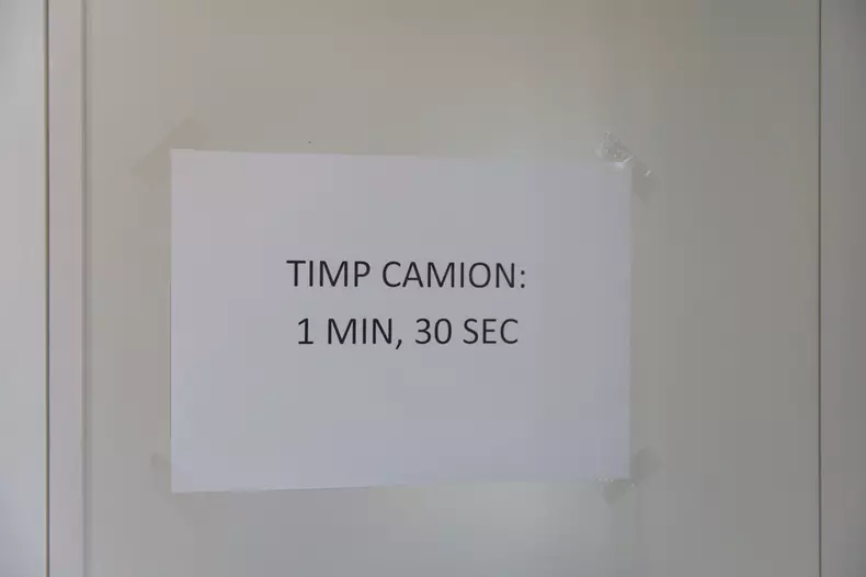 Punctul de înregistrare a mărfii. Foto: Vlad Chirea / Libertatea