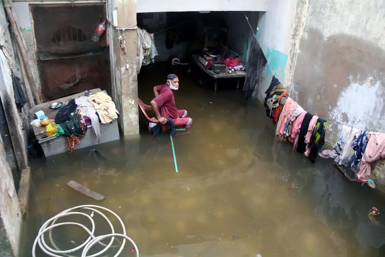Monsoon rains in Hyderabad