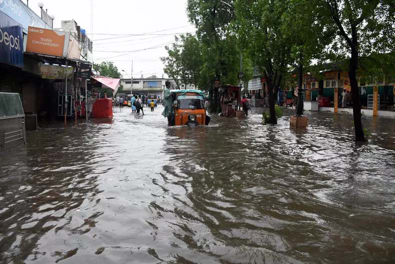 Monsoon rains in Hyderabad