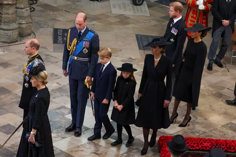 The State Funeral of Her Majesty The Queen, Service, Abbot's Pew, Westminster Abbey, London, UK - 19 Sep 2022