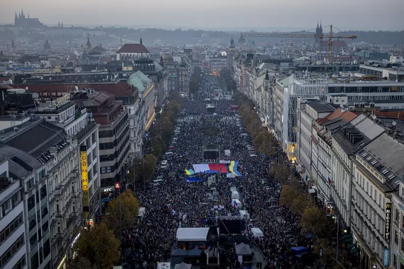 Gathering 'Czechia against fear' in Prague
