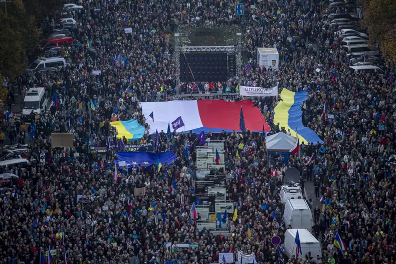 Gathering 'Czechia against fear' in Prague
