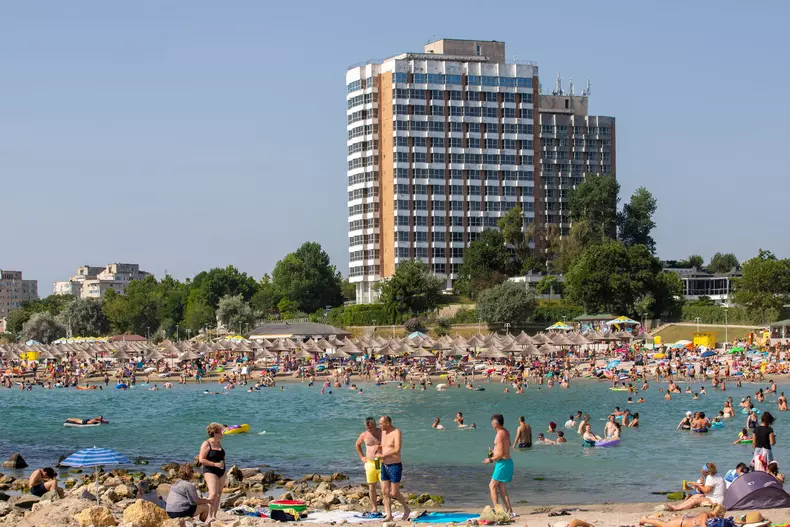 Landscape,On,The,Beach,In,Mangalia,City,-,Romania,02.aug.2021