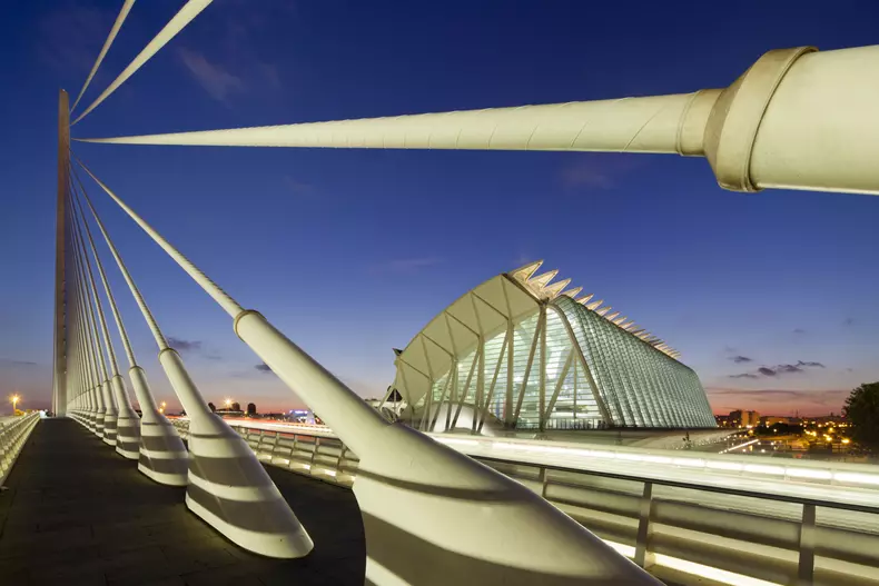 Puente de l Assut, bridge, City of sciences, Calatrava, Valencia, Spain