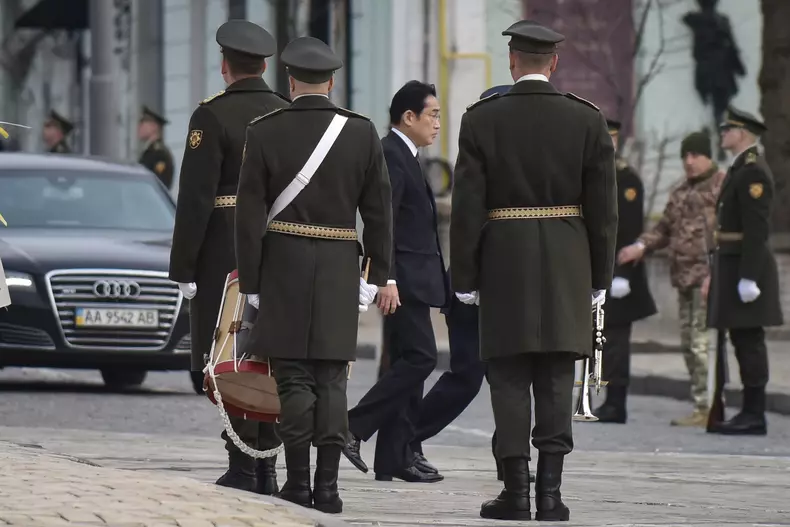 Japanase Prime Minister Fumio Kishida visits Ukraine