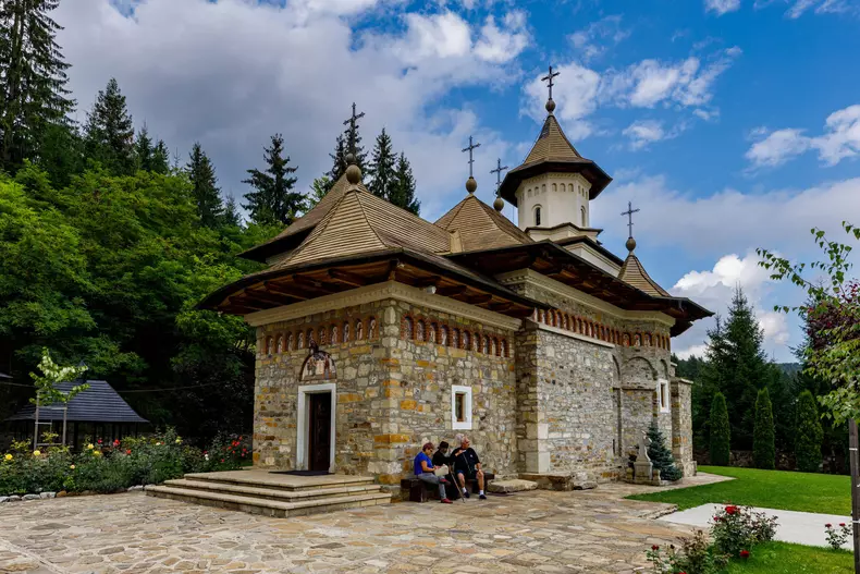 The monastery of Putna in the Bucovina of Romania
