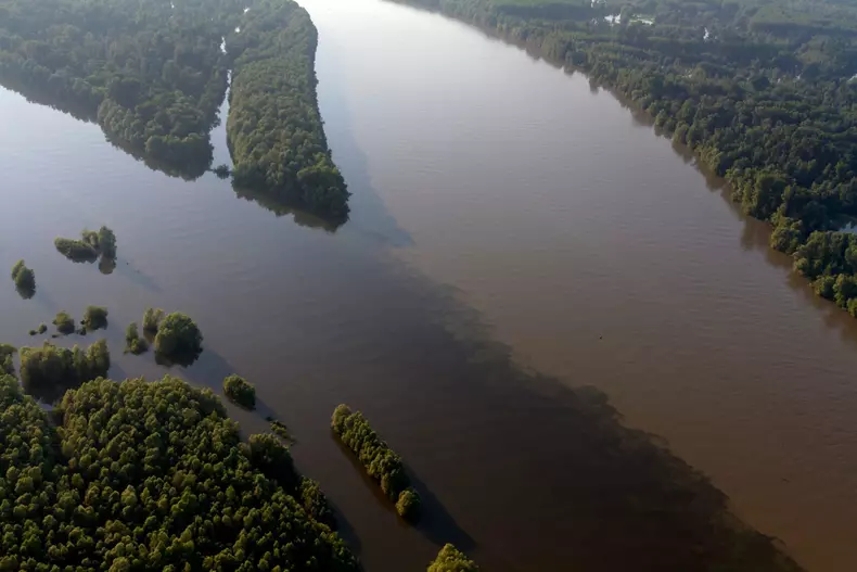 Confluence,Of,The,The,Danube,River,And,The,Drava,River