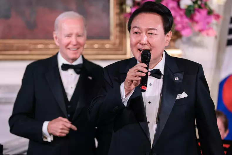 President Biden hosts State Dinner for President Yoon of the Republic of Korea