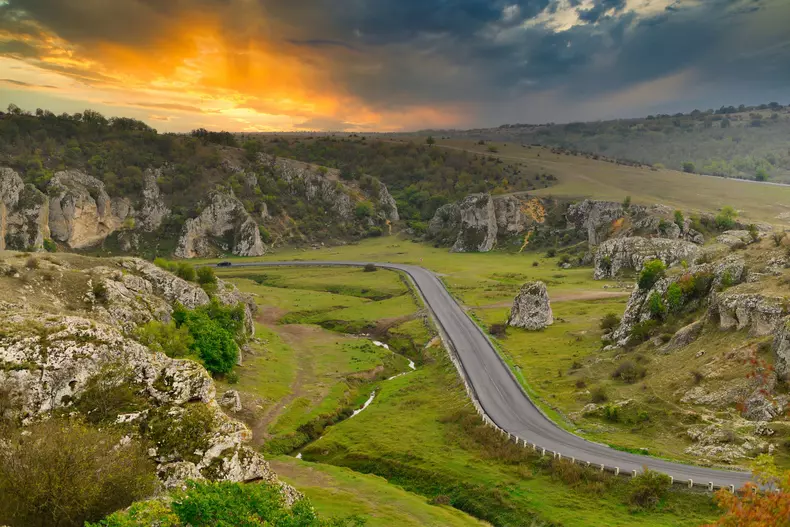 Mountain,Landscape,In,Dobrogea,Gorges,,Cheile,Dobrogei