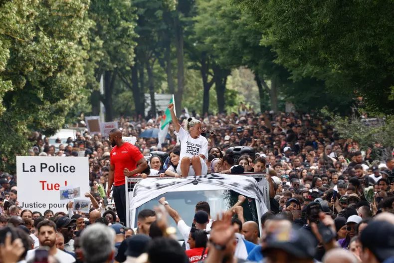 White March In Tribute To Nahel - Paris, France - 29 Jun 2023