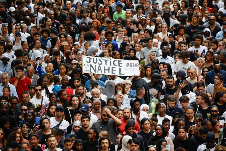 White March In Tribute To Nahel - Paris, France - 29 Jun 2023