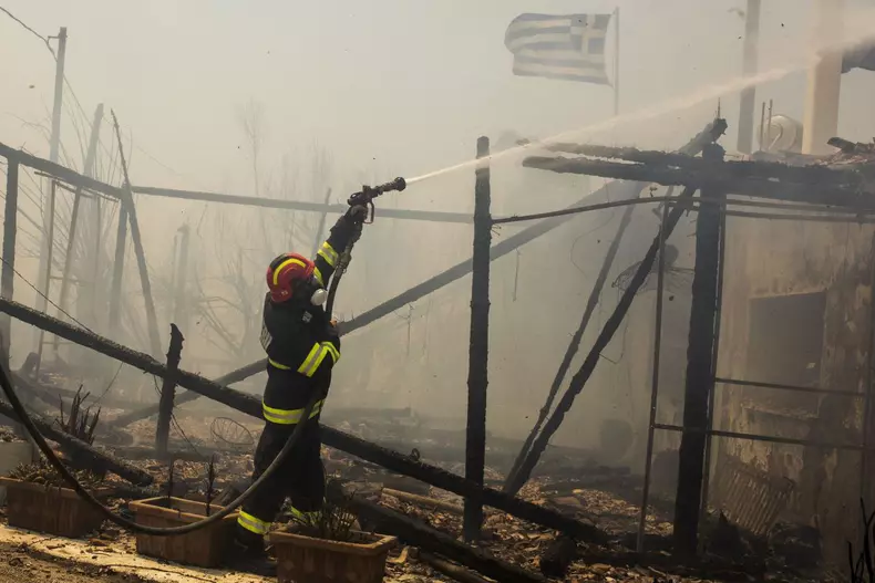 Forest fires in Greece