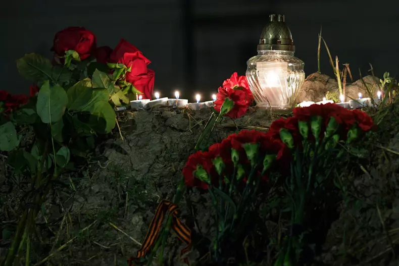 Russia Prigozhin Private Plane Crash Mourning