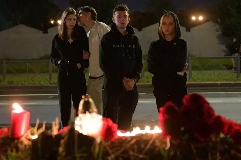 Russia Prigozhin Private Plane Crash Mourning