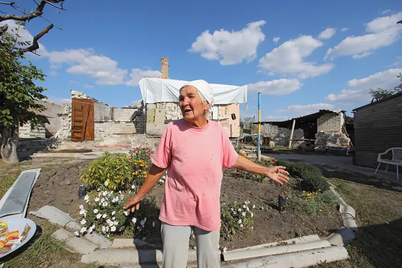 Vira Chernukha Last Inhabitant Of Dementiivka - Ukraine