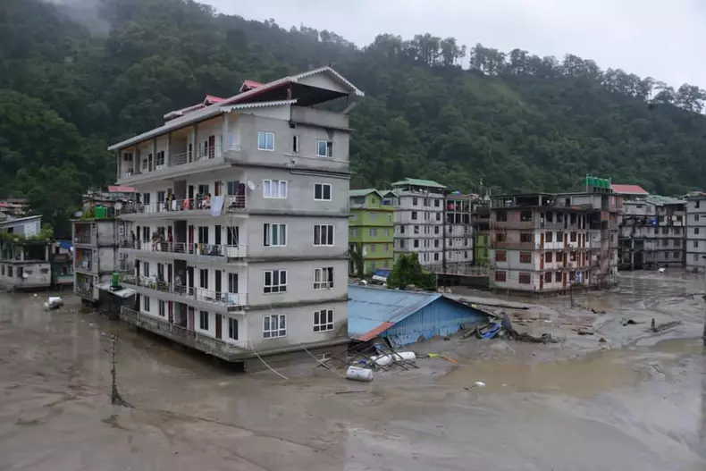 India Sikkim Floods