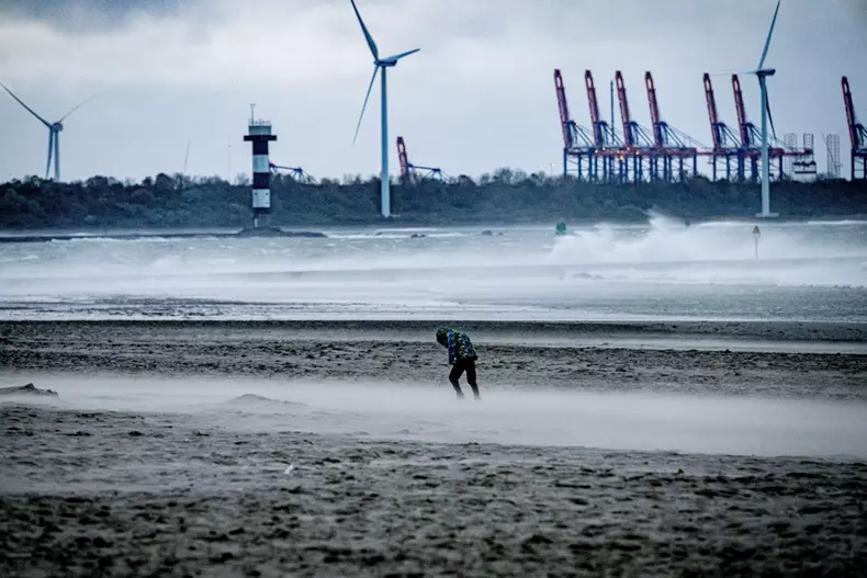 Storm Ciaran, Hoek van Holland beach, Netherlands - 02 Nov 2023