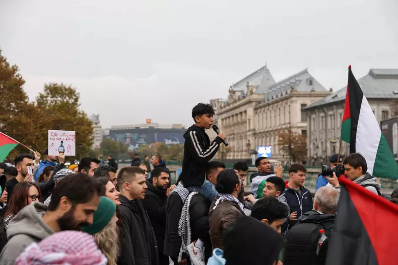 protest palestina vlad chirea libertatea 21
