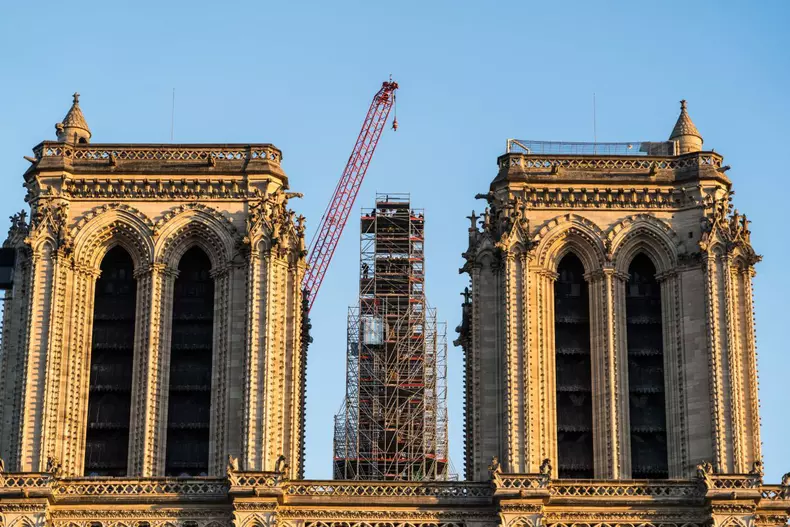 Golden Rooster On The Spire Of Notre Dame - Paris