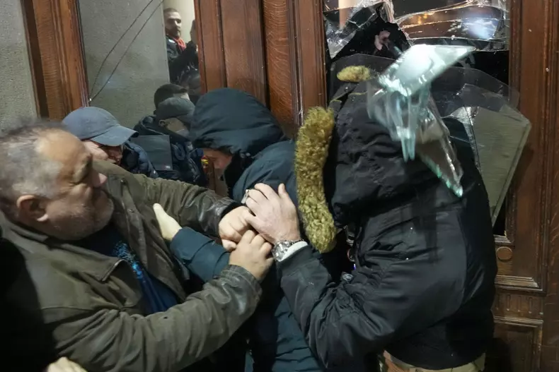 Serbia Election Protest