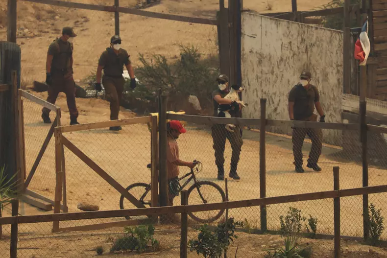 Forest fires affect central-southern Chile