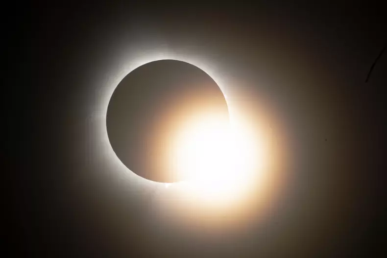 Total Solar Eclipse 2024 In Indianapolis, United States - 08 Apr 2024