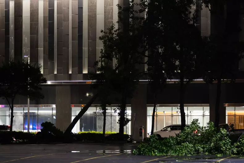 Severe Houston Storm Leaves Widespread Damage, Over 1 Million Without Power, Houston, Texas, United States - 16 May 2024
