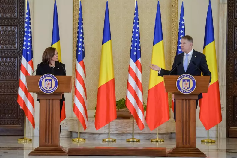 BUCURESTI - PALATUL COTROCENI- IOHANNIS - KAMALA