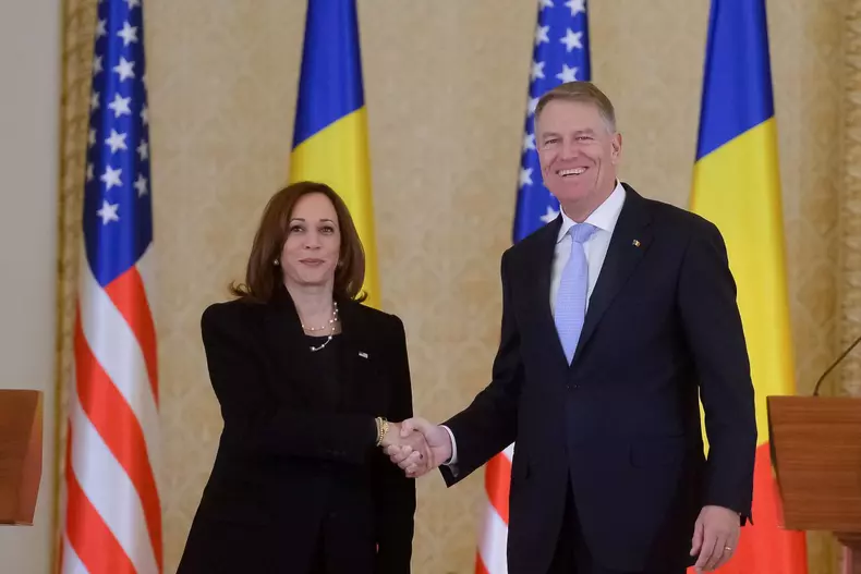 BUCURESTI - PALATUL COTROCENI- IOHANNIS - KAMALA