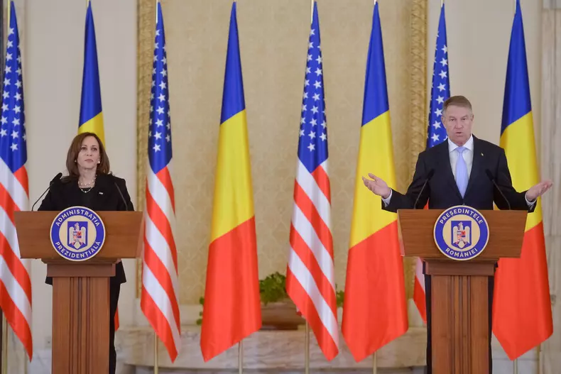 BUCURESTI - PALATUL COTROCENI- IOHANNIS - KAMALA