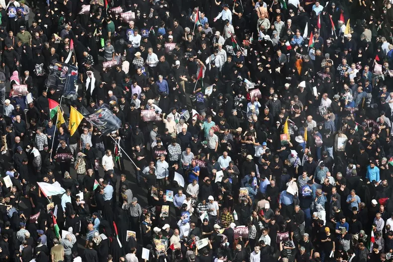 Funeral Procession For Hamas Leader Ismail Haniyeh In Tehran
