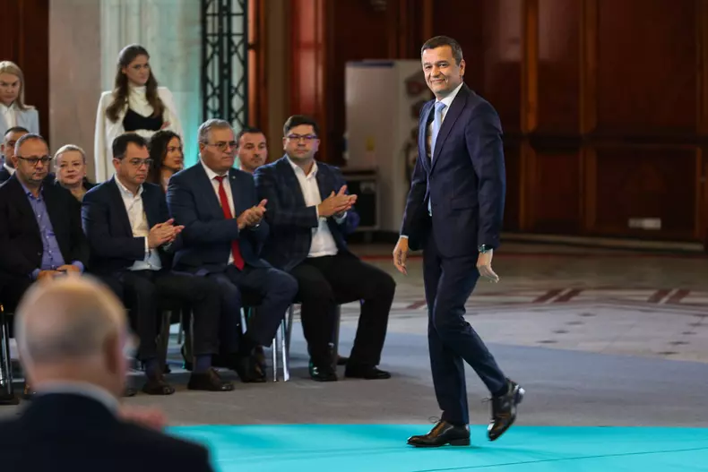 Sorin Grindeanu la lansarea programului politic al lui Marcel Ciolacu. Foto Vlad Chirea