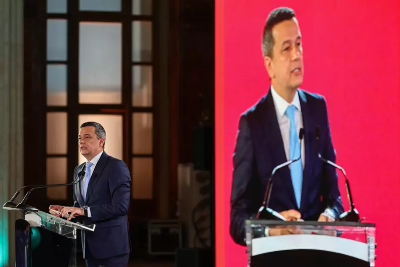 Sorin Grindeanu susține un discurs la lansarea „Proiectului de Țară”. Foto Vlad Chirea