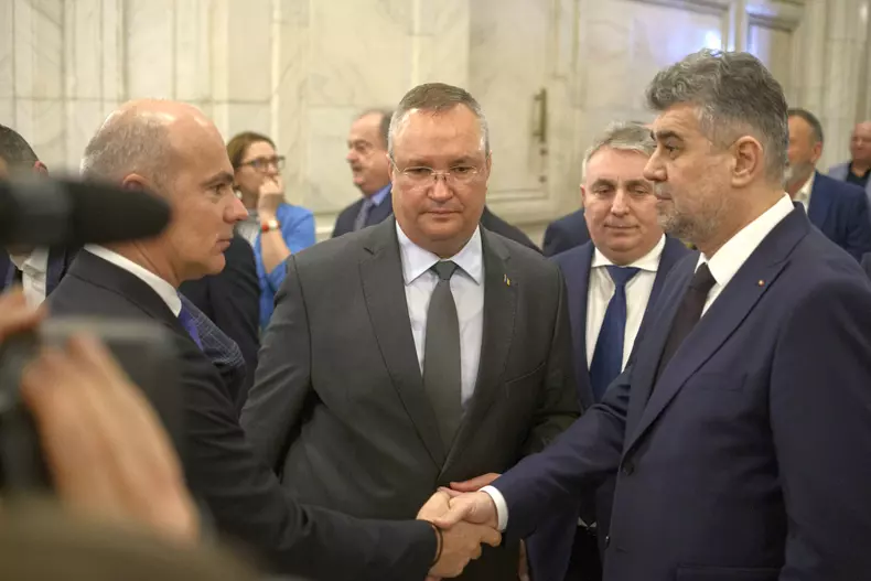 Nicolae Ciuca, Rares Bogdan, Lucian Bode si Marcel Ciolacu