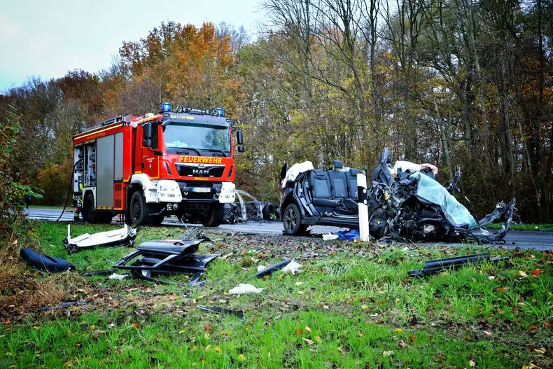 Accident în Germania. 6 oameni au murit. Foto Freiwillige Feuerwehr Ochtrup.