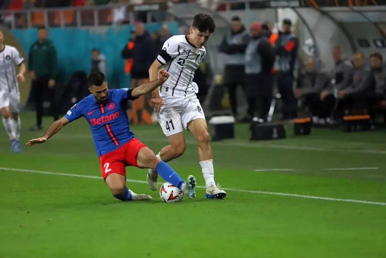 FCSB a învins-o pe Midtjylland în Liga Europa, scor 2-0, și a reușit a treia victorie în primele patru meciuri din grupă