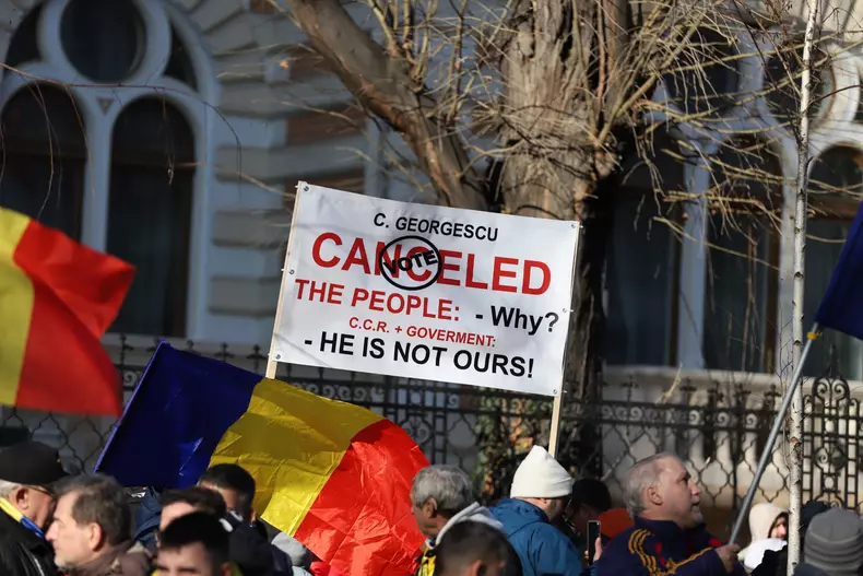Protest AUR în București. Foto: Dumitru Angelescu / Libertatea