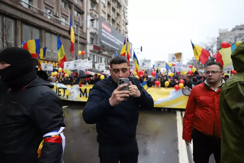 Liderul AUR, George Simion - Miting Aur - Dumitru Angelescu2