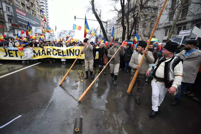 Protest AUR, 1 martie - Dumitru Angelescu 1