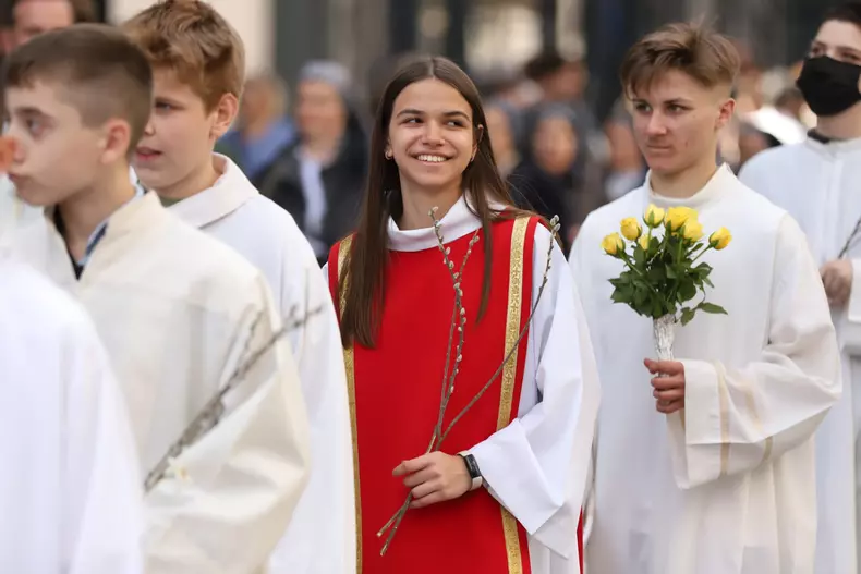 Procesiune de Florii în București. FOTO Dumitru Angelescu