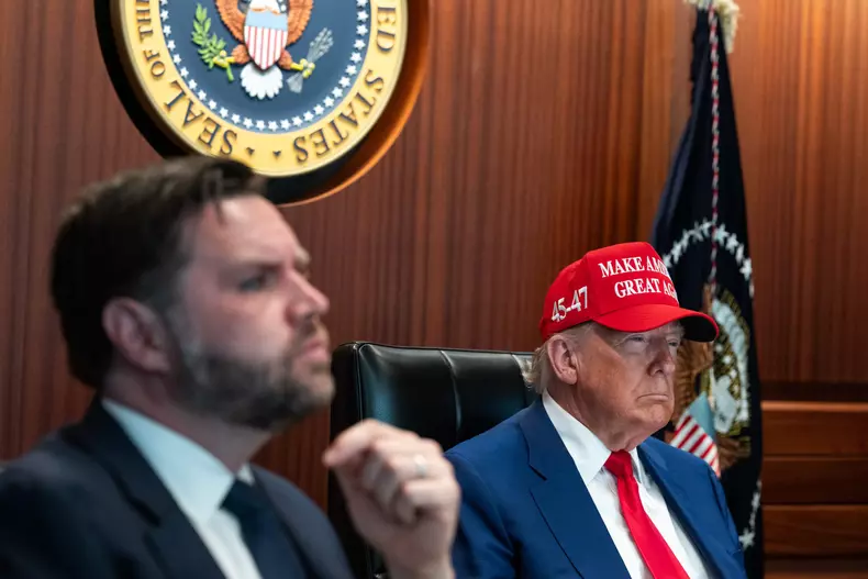donald-trump-jd vance- situation room - 21 iunie 2025