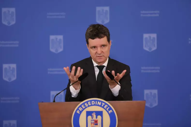 Nicușor Dan în conferință de presă FOTO Dumitru Angelescu