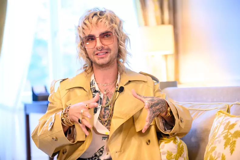 German singer Bill Kaulitz interview in Hamburg