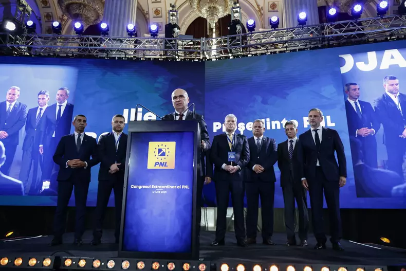 Ilie Bolojan a devenit președinte plin al PNL la Congresul de sâmbătă, 12 iulie, de la Palatul Parlamentului. Foto: Vlad Chirea / Libertatea