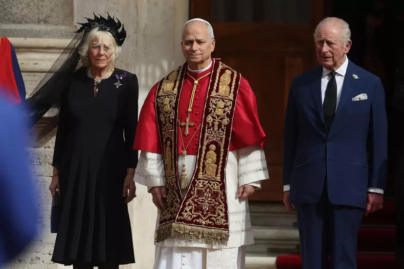 UK King Charles III visits the Vatican