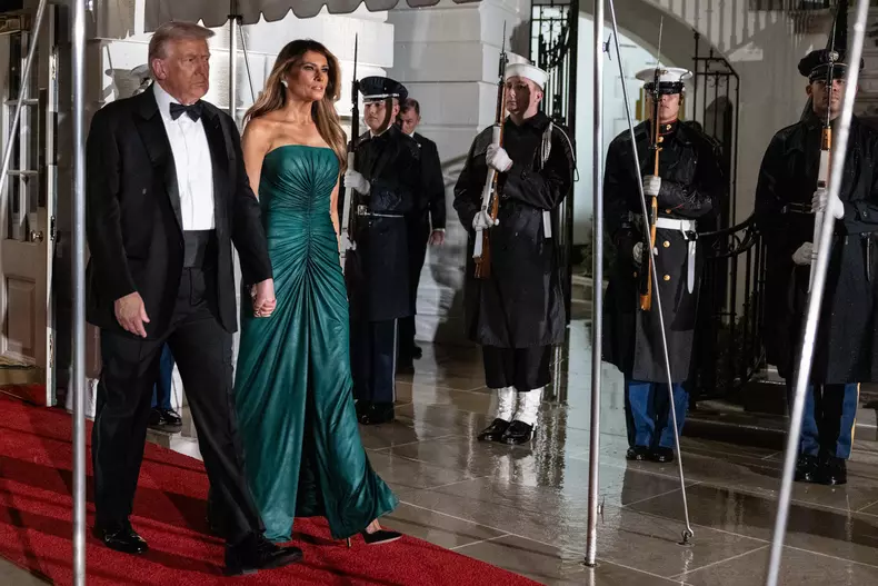 Donald Trump și Melania cină prinț saudit