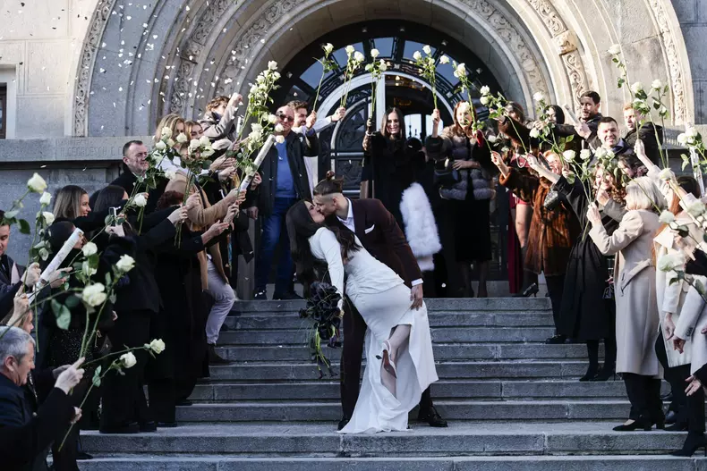 Radu Drăgușin s-a căsătorit cu Ioana Stan FOTO: Vlad Chirea