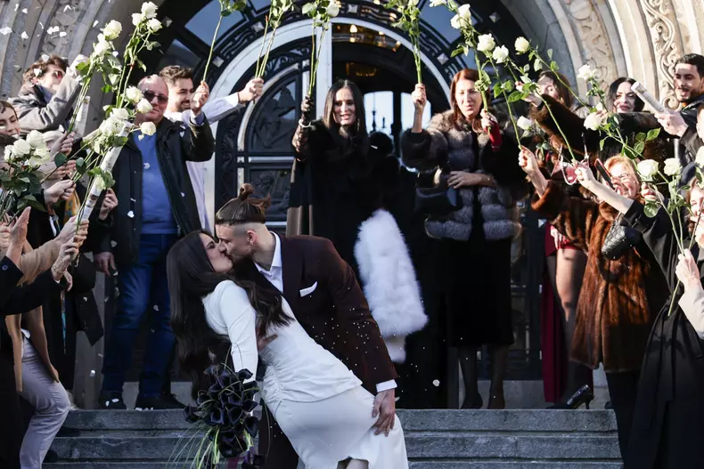 Radu Drăgușin s-a căsătorit cu Ioana Stan FOTO: Vlad Chirea